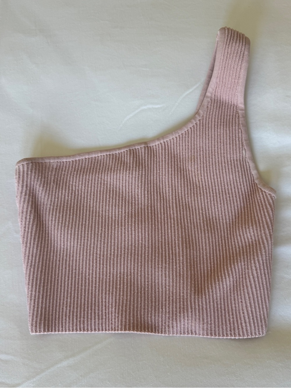 Aritzia Ribbed One Shoulder Tank Top